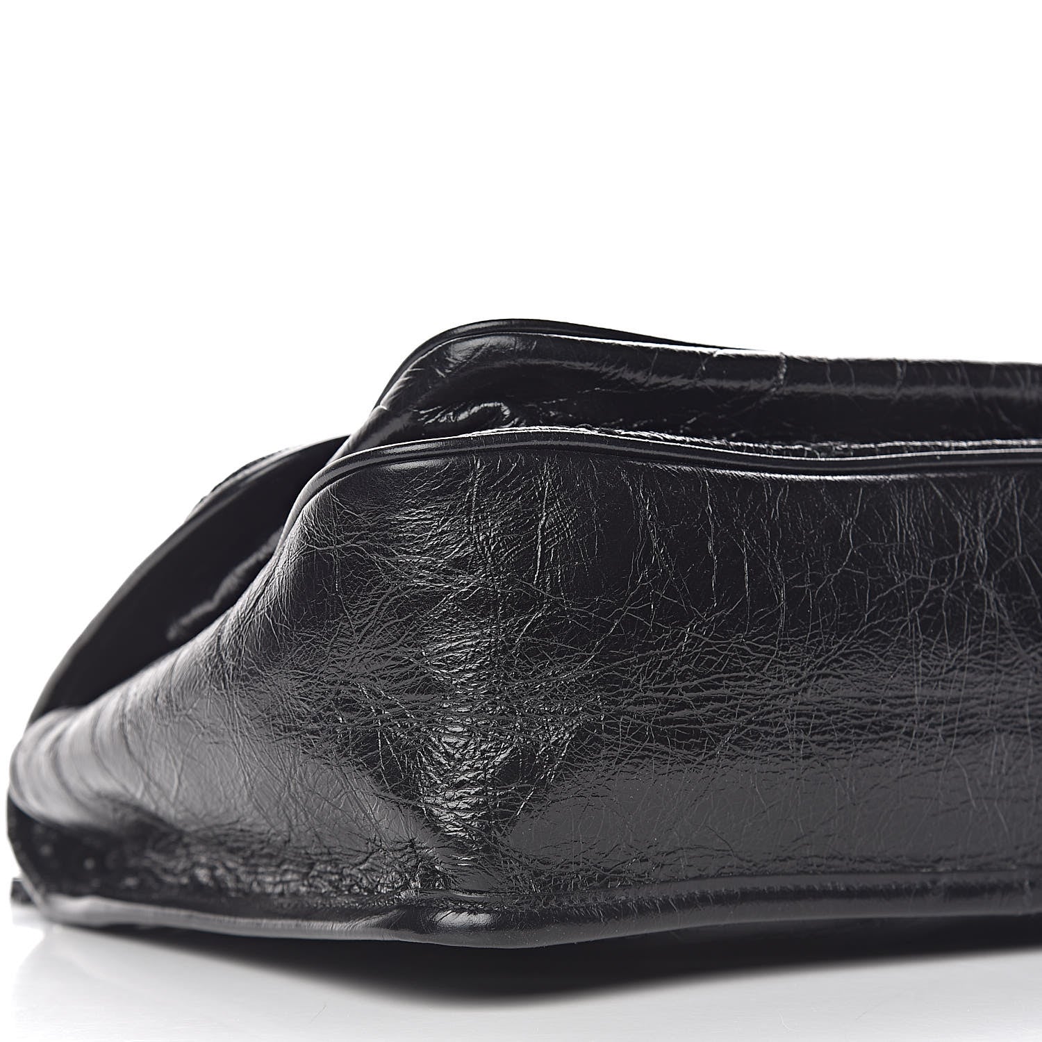 Saint Laurent Crinkled Calfskin Matelasse Monogram Medium Niki Chain Satchel Black 10 of 12