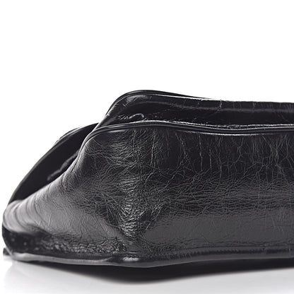 Saint Laurent Crinkled Calfskin Matelasse Monogram Medium Niki Chain Satchel Black 10 of 12