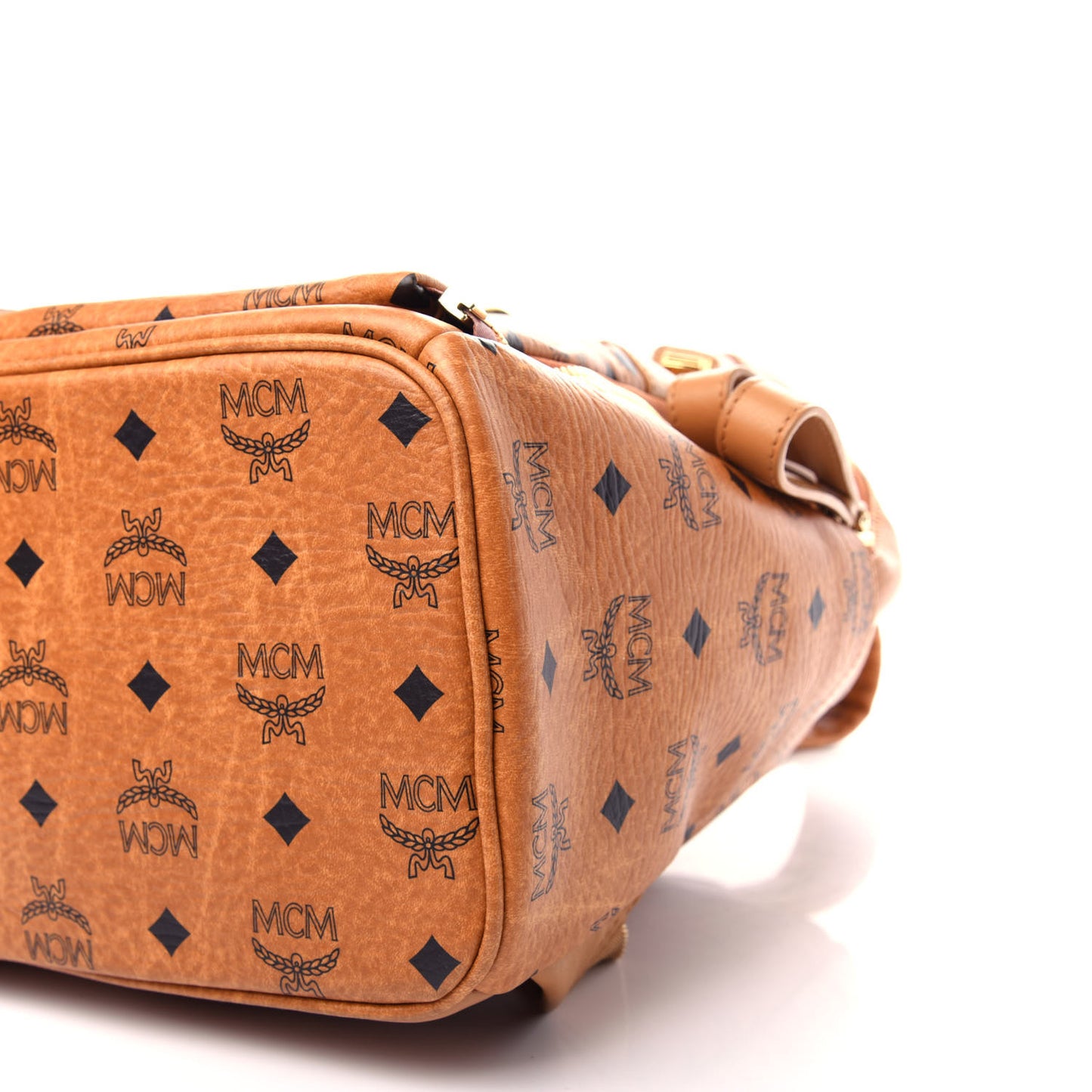 Visetos Studded Medium Dual Stark Backpack Cognac