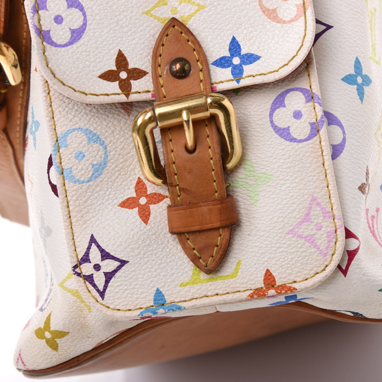 Monogram Multicolor Petit Noe White