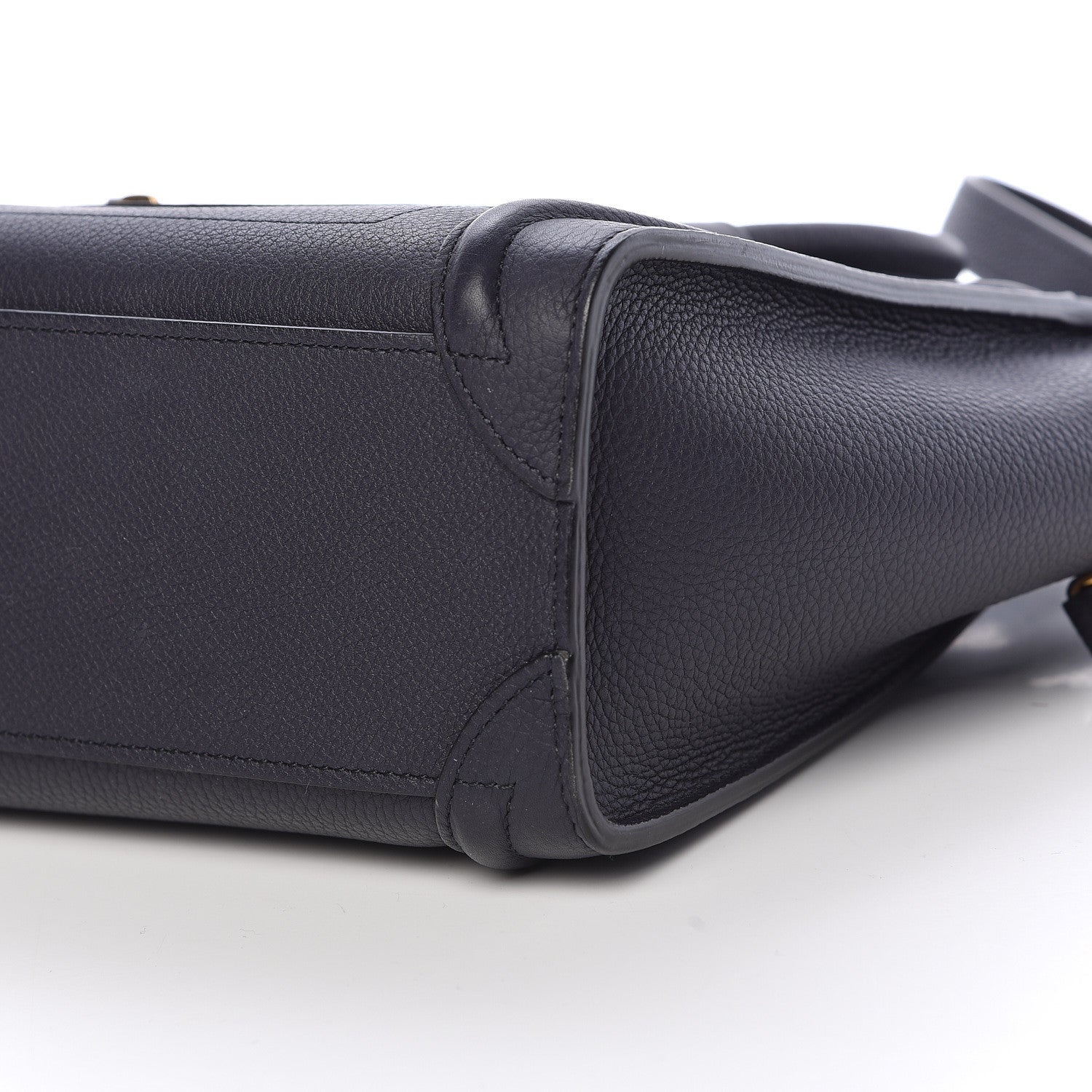 Celine Drummed Calfskin Nano Luggage Navy Blue 11 of 11