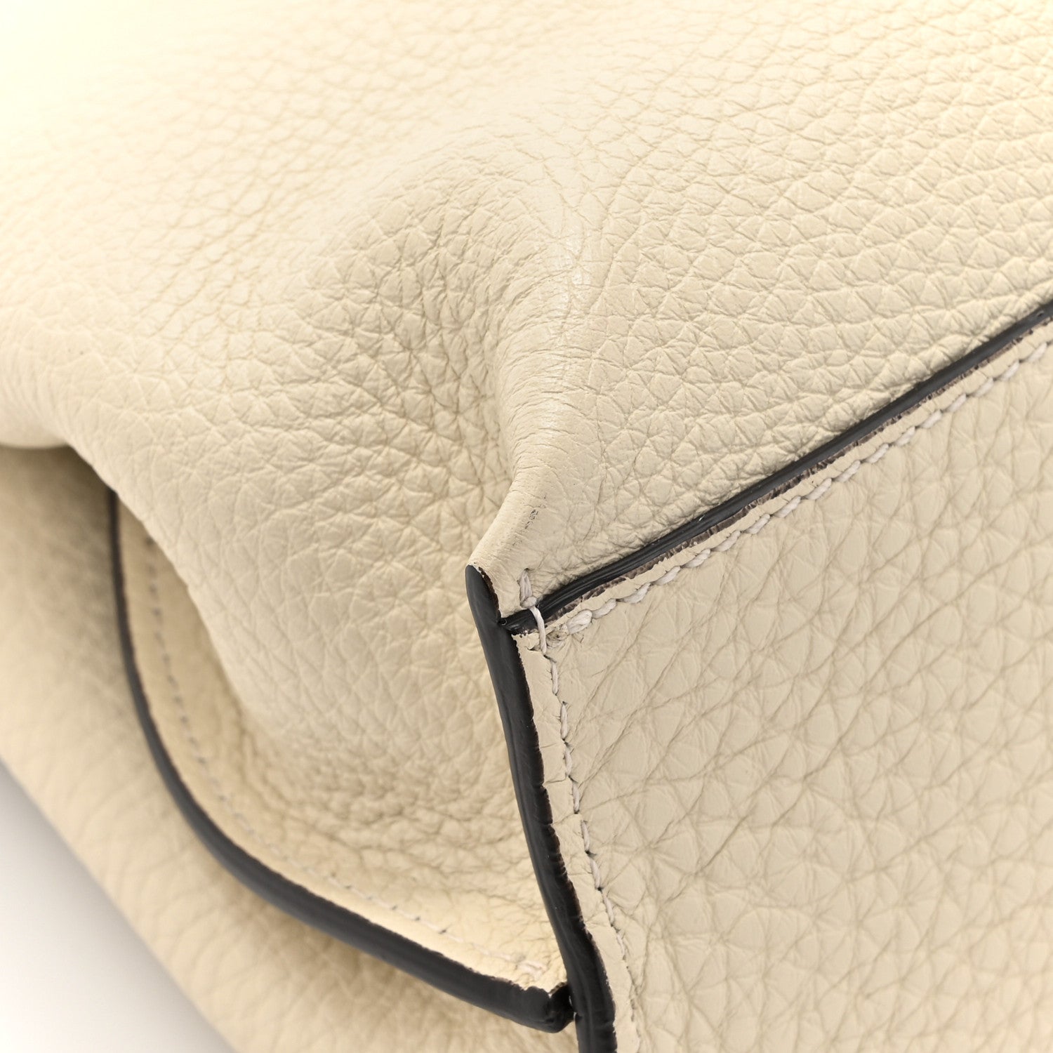 Gucci Cellarius Calfskin Small Bamboo Daily Top Handle Bag Mystic White 10 of 12