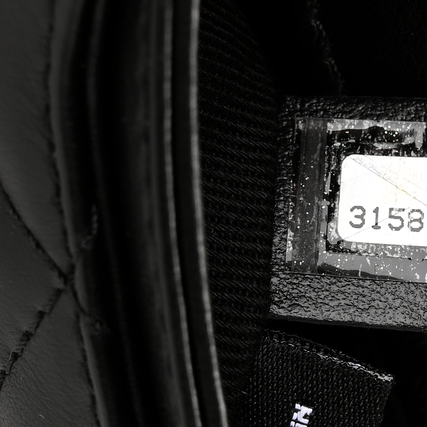 Calfskin Quilted CC Uniform Flap Belt Bag Black