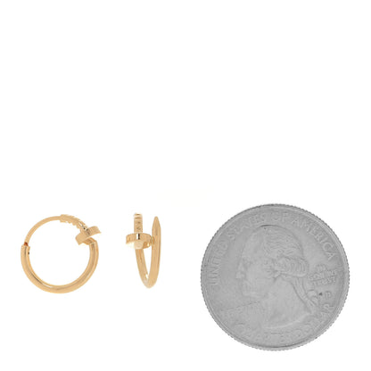Cartier 18K Yellow Gold Juste Un Clou Hoop Earrings 2 of 5