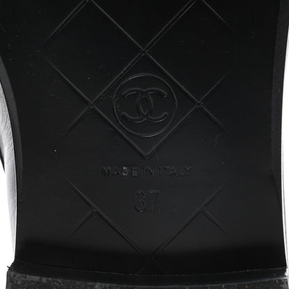 Chanel Lambskin Quilted CC Turnlock Loafers 37 Black 6 of 11