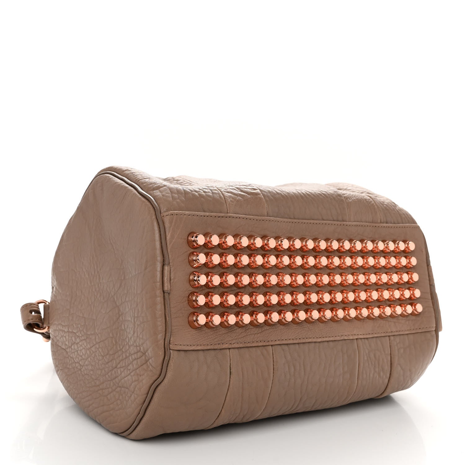 Alexander Wang Pebbled Lambskin Rocco Latte Rose Gold Hardware 4 of 9