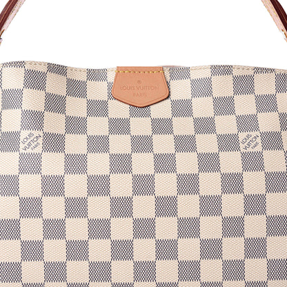 Louis Vuitton Damier Azur Graceful PM Rose Ballerine 8 of 12