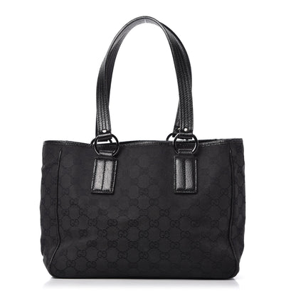 Gucci Monogram Medium Tote Black 1 of 15