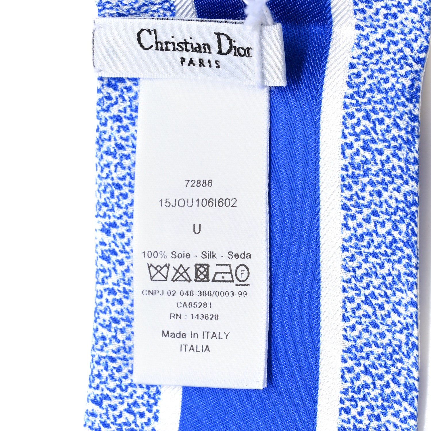 Christian Dior Silk Toile De Jouy Mitzah Scarf Blue 3 of 3