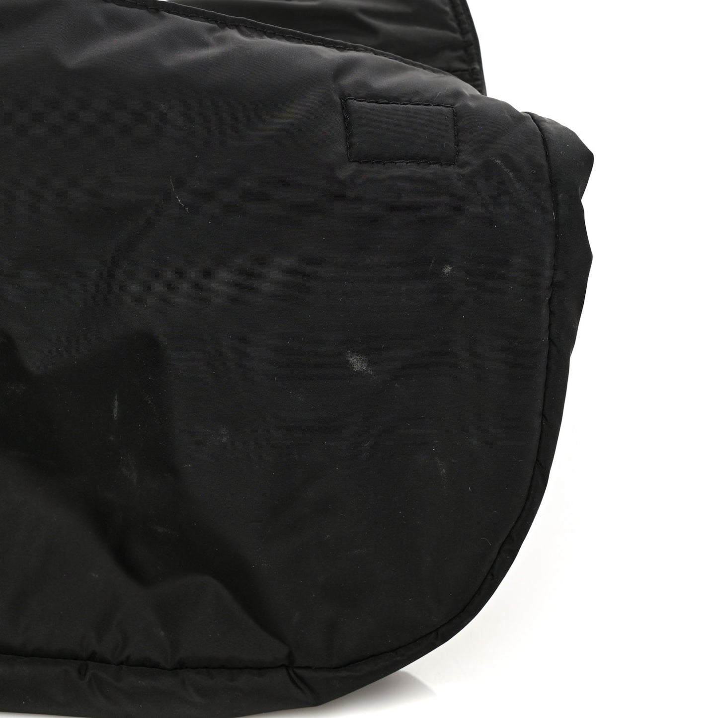 HOMME Nylon Saddle Messenger Bag Black