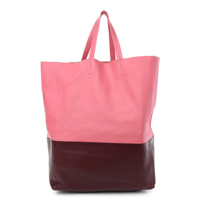 Celine Smooth Lambskin Vertical Bi-Cabas Pink Rust 1 of 9