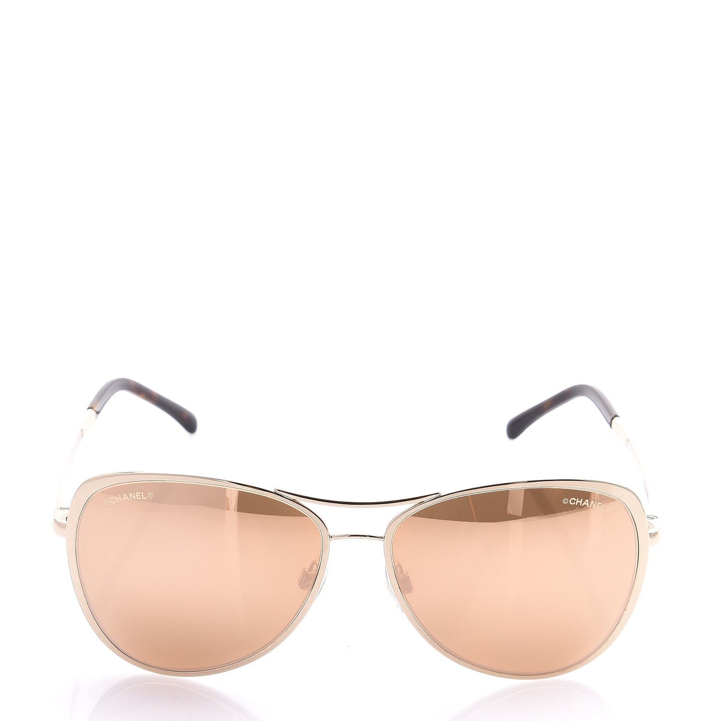 Metal Mirrored Pilot Summer Sunglasses 4223 Gold