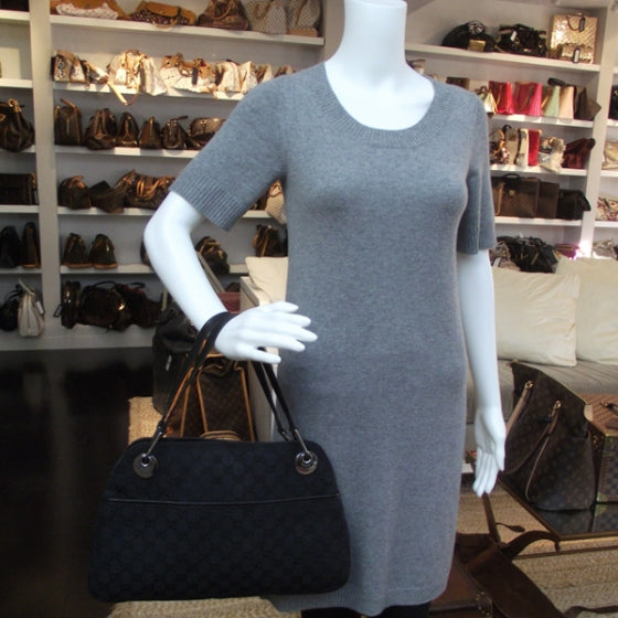 Monogram Medium Eclipse Shoulder Bag Black