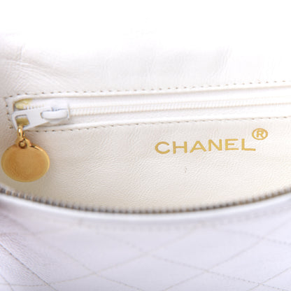 Chanel Caviar Quilted Belt Bag White 75 30 8 of 11