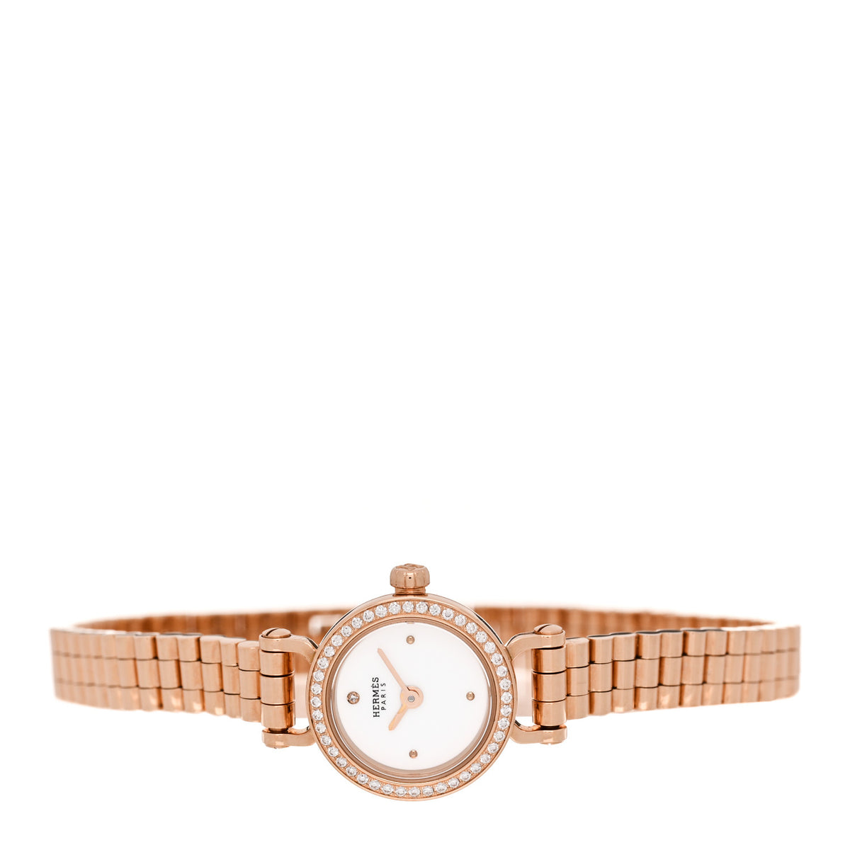 18K Rose Gold Diamond Bezel 16mm Faubourg Quartz Watch