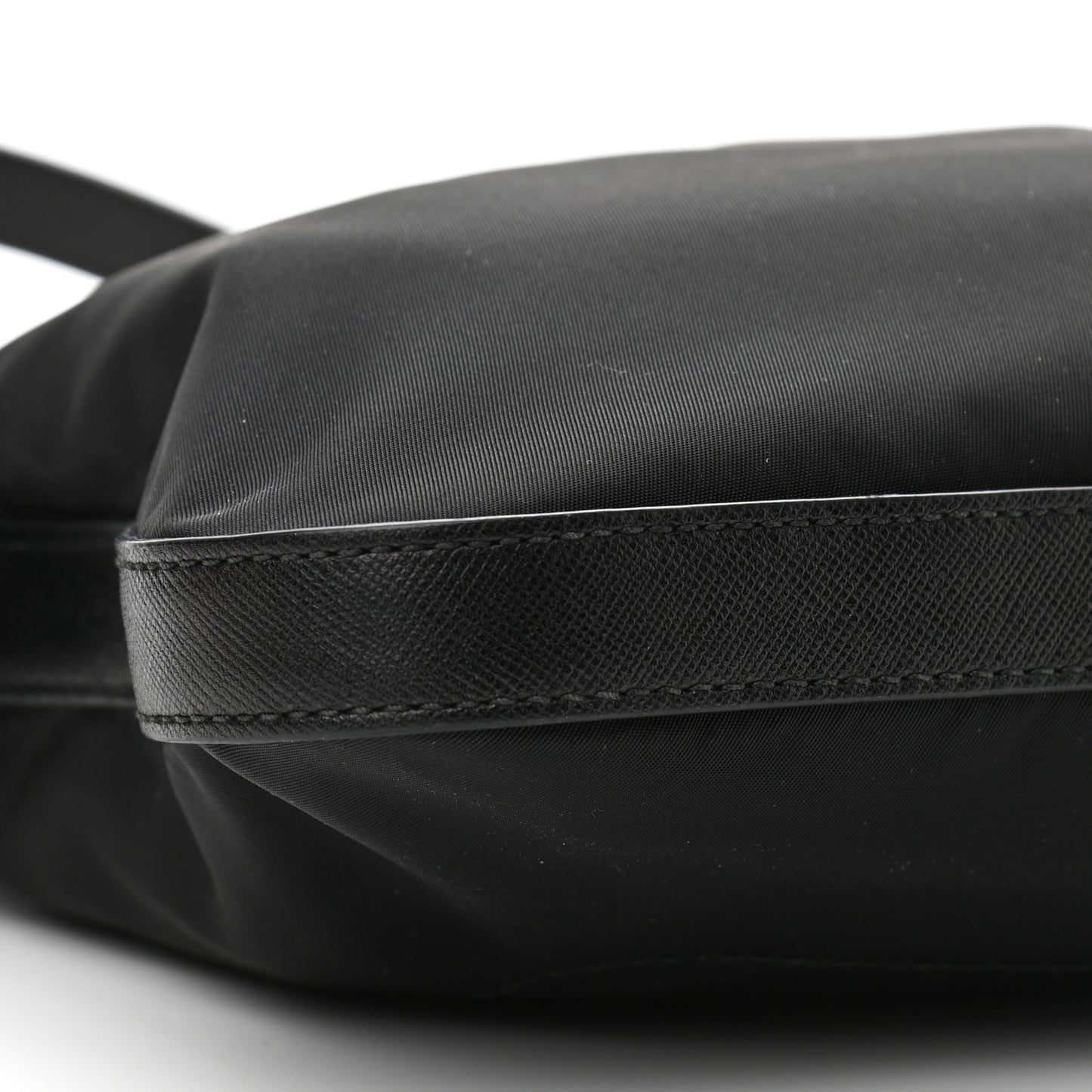 Tessuto Nylon Saffiano Crossbody Bag Black