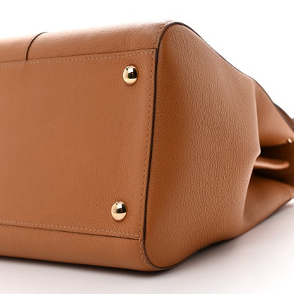 Delvaux Grained Calfskin MM Brillant Satchel Natural 10 of 15