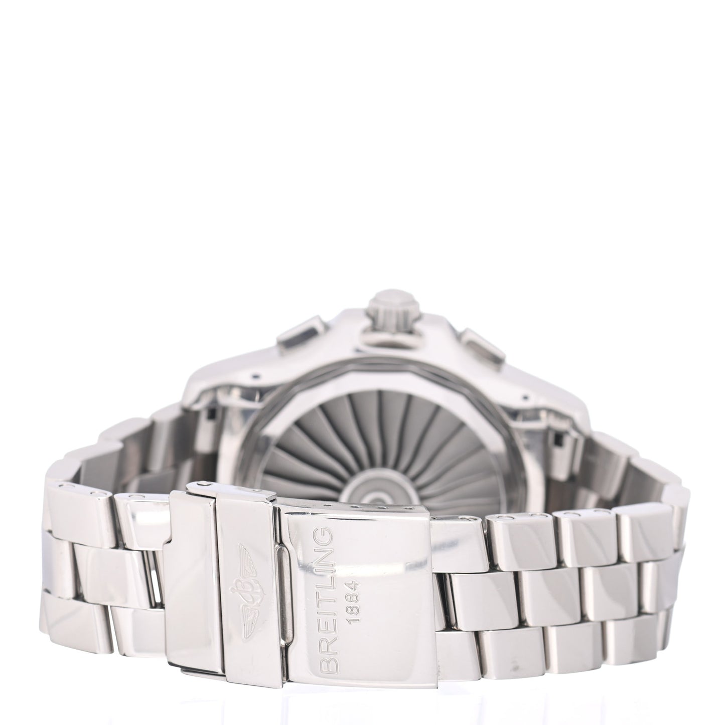 Stainless Steel 43.5mm Airwolf Digital Quartz Watch Blue A78363