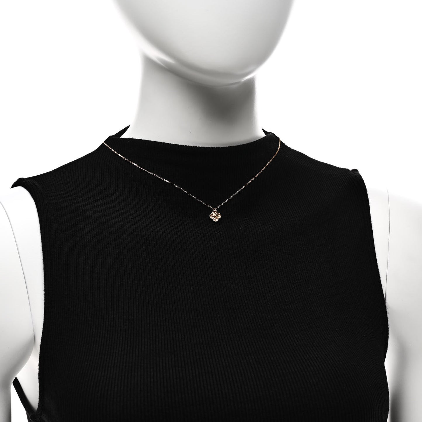 18K Rose Gold Sweet Alhambra Pendant Necklace