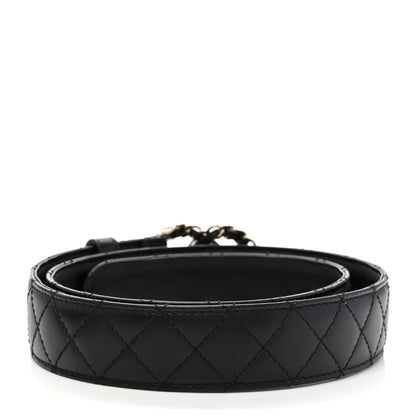 Chanel Lambskin CC Chain Belt 80 32 Black 2 of 7