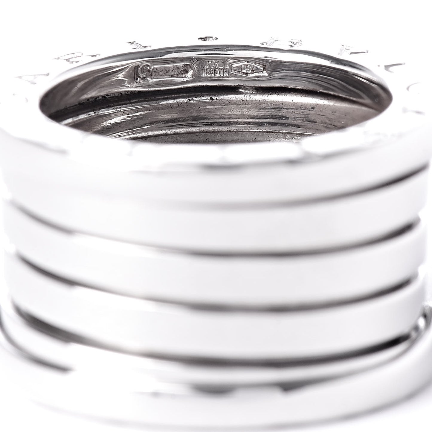 18K White Gold B.Zero1 Five-Band Ring 51 5.75