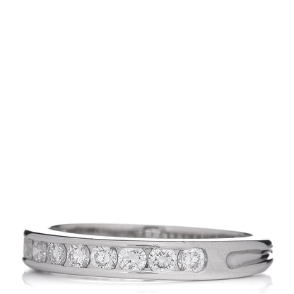 Tiffany Platinum Diamond 3mm Half Circle Wedding Band Ring 50 5.5 3 of 6
