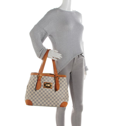 Louis Vuitton Damier Azur Hampstead MM 2 of 7