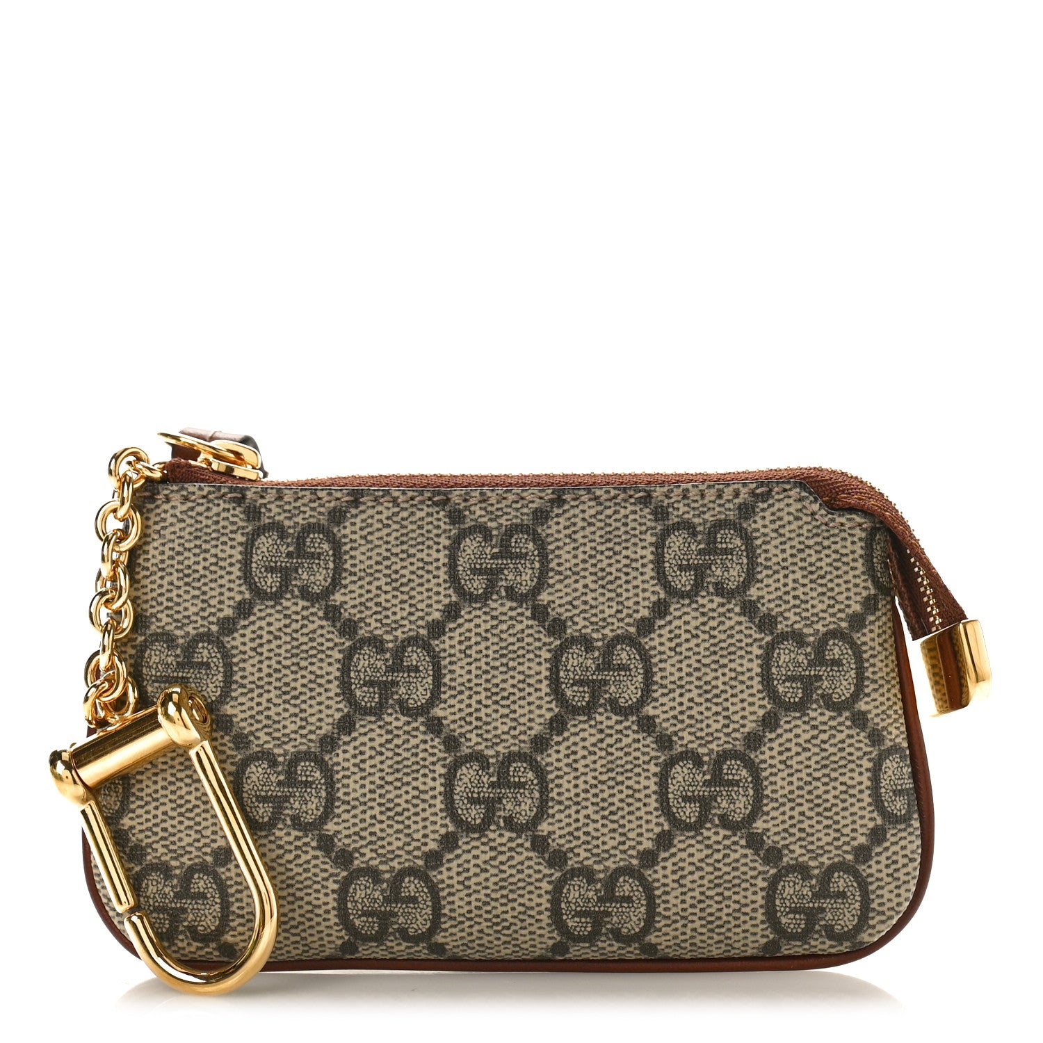 Gucci GG Supreme Monogram Key Case Brown 1 of 9