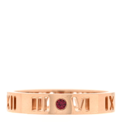 Tiffany 18K Rose Gold Ruby Atlas Pierced Ring 52 6 3 of 4