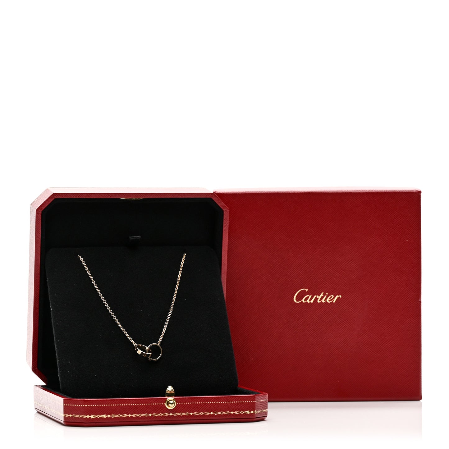 18K Yellow Gold Interlocking LOVE Necklace