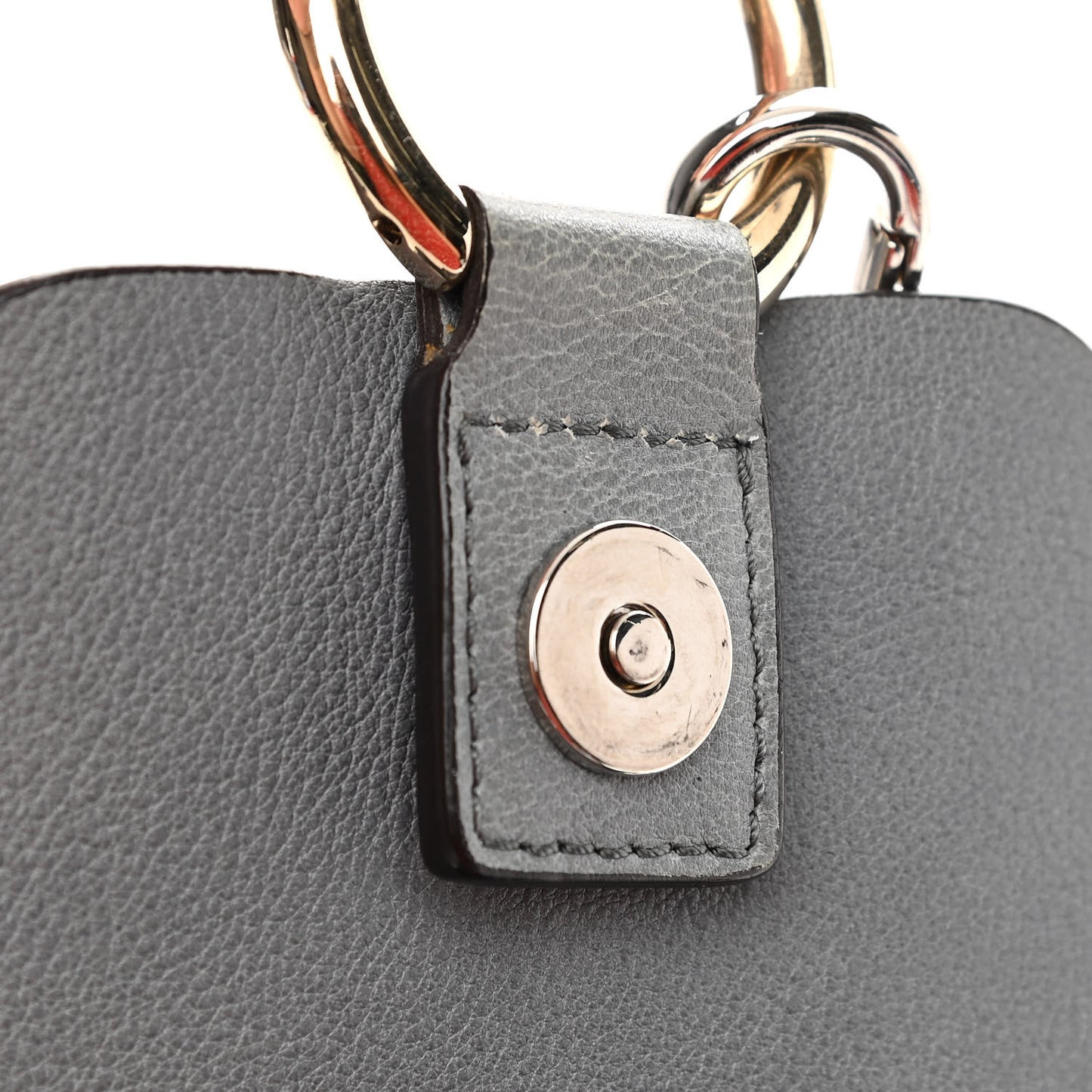 Suede Calfskin Small Faye Backpack Washed Blue
