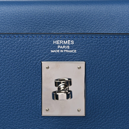 Hermes Evercolor Kelly Retourne 28 Bleu Azur 6 of 14