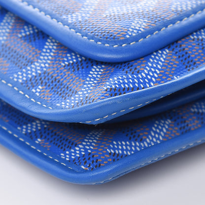 Goyard Goyardine Plumet Wallet Clutch Sky Blue 9 of 10