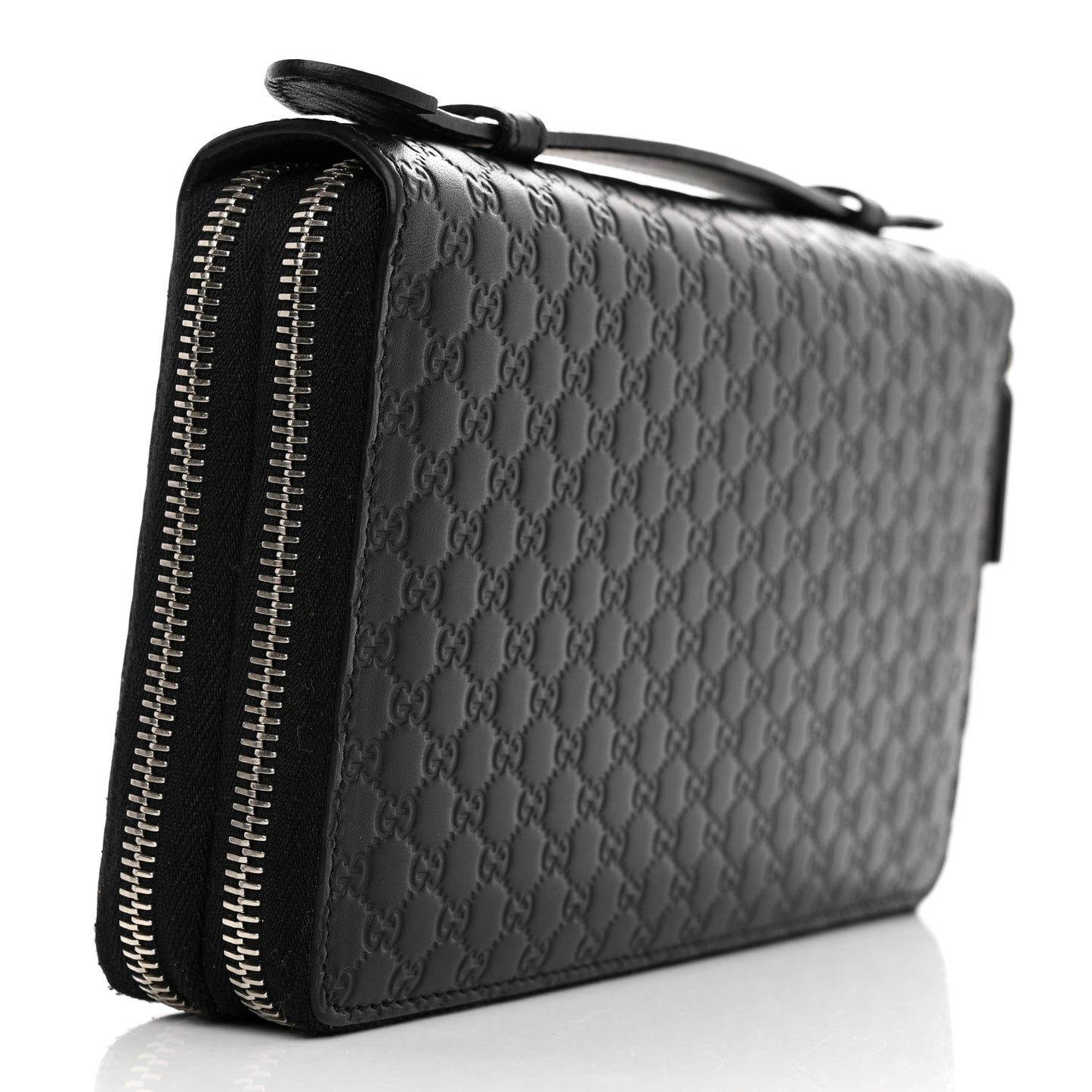 Microguccissima Zip Around Top Handle Travel Wallet Testa Di Moro