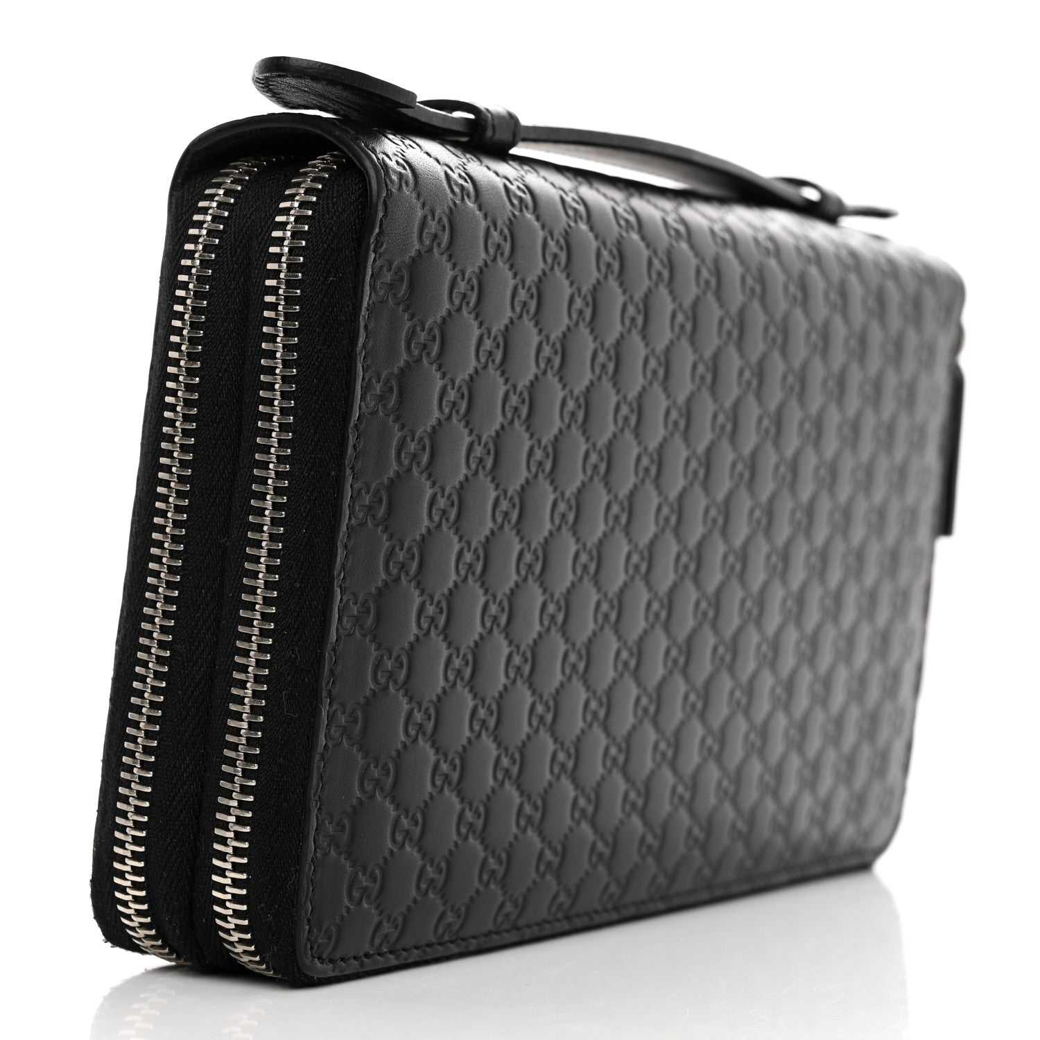 Gucci Microguccissima Zip Around Top Handle Travel Wallet Testa Di Moro 3 of 8