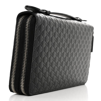 Gucci Microguccissima Zip Around Top Handle Travel Wallet Testa Di Moro 3 of 8