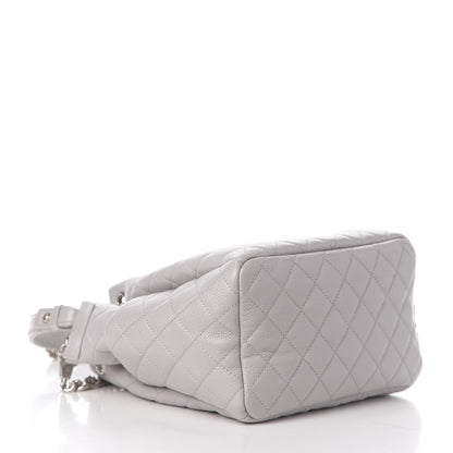 Chanel Caviar Quilted Small Chain Bucket Bag Light Gray 3 of 9