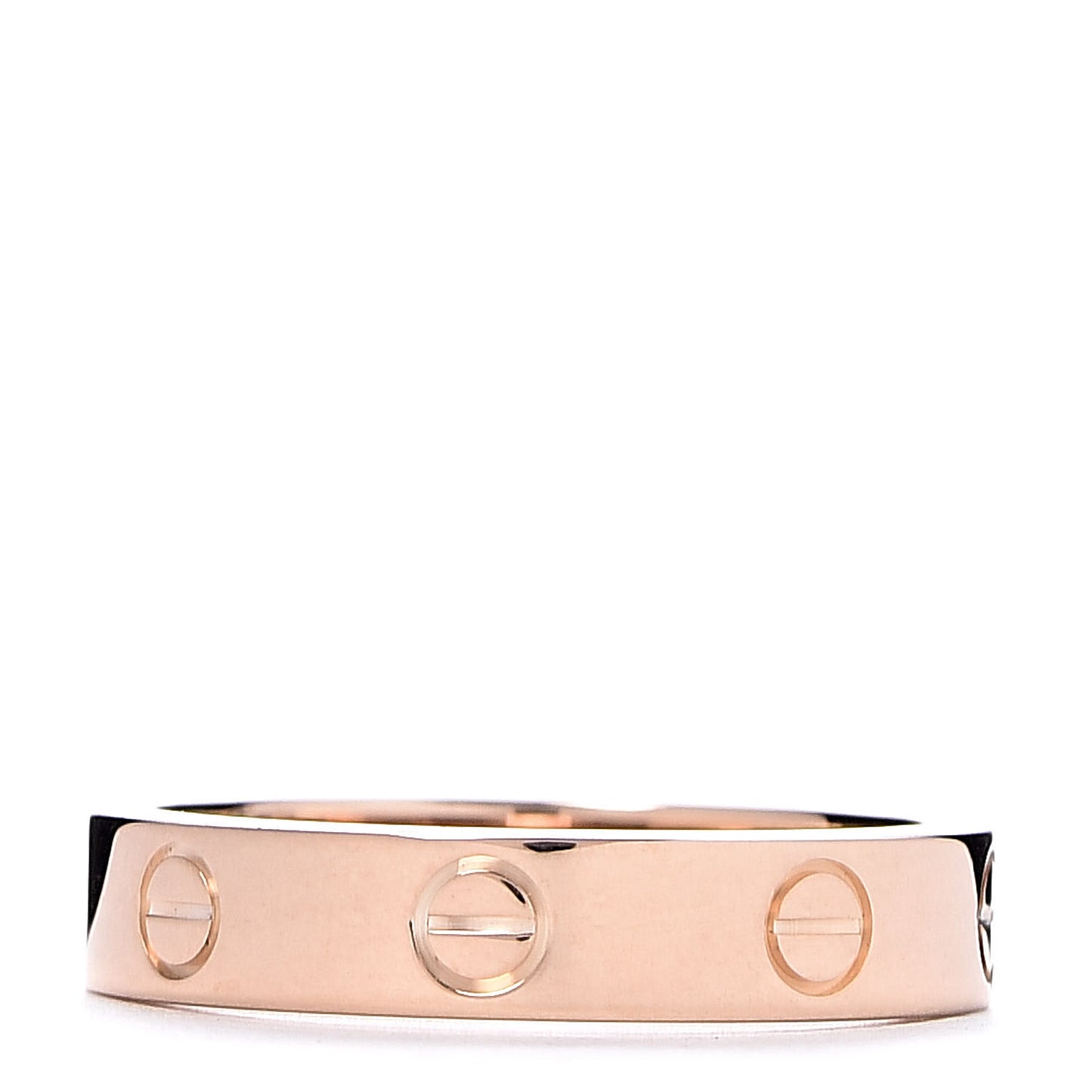 18K Pink Gold Diamond 4mm LOVE Wedding Band Ring 52 6