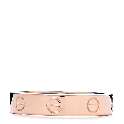 Cartier 18K Pink Gold Diamond 4mm LOVE Wedding Band Ring 52 6 3 of 4