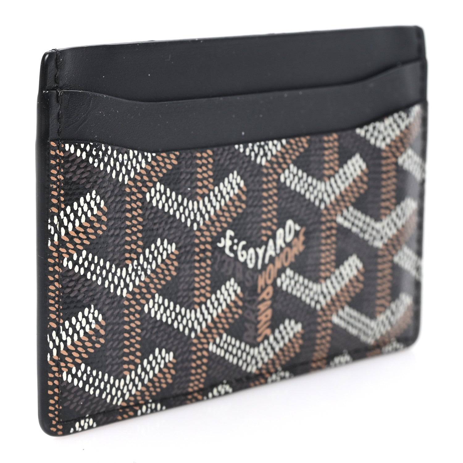Goyard Goyardine Saint Sulpice Card Holder Black 3 of 8