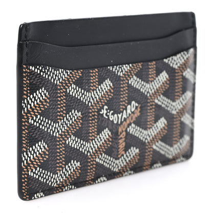 Goyard Goyardine Saint Sulpice Card Holder Black 3 of 8
