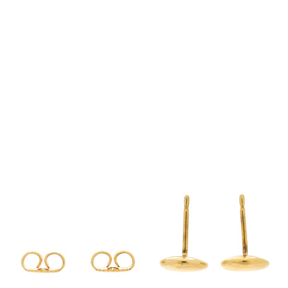 Tiffany 18K Yellow Gold Diamond Elsa Peretti Disc Earrings 3 of 4
