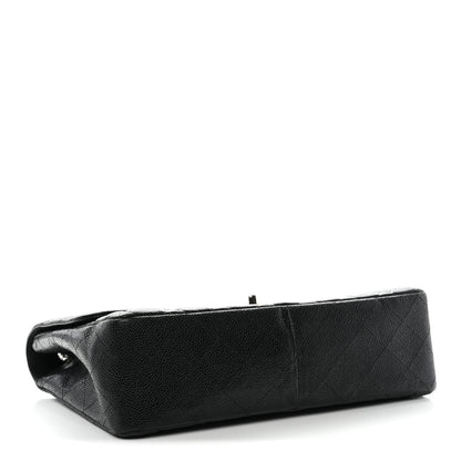 Chanel Caviar Quilted Jumbo Single Flap Black Black 10 of 31