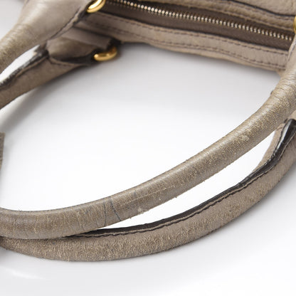Prada Cervo Deerskin East West Top Handle Bag Pomice 15 of 28