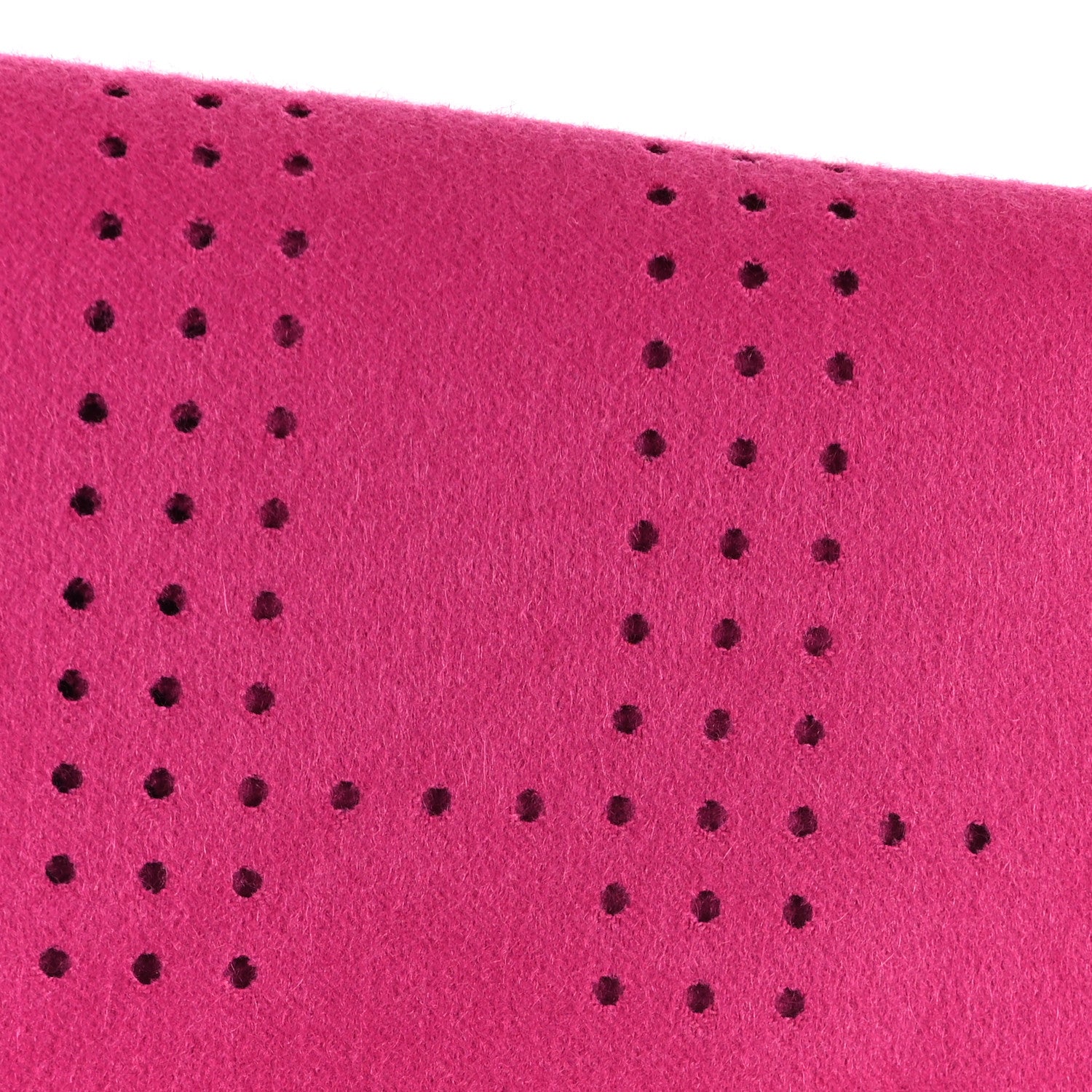 Burberry Wool Fringe Perforated Scarf Pink 3 of 3