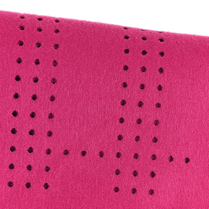 Burberry Wool Fringe Perforated Scarf Pink 3 of 3