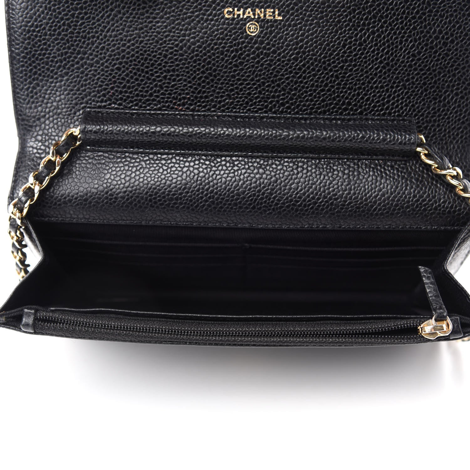 Chanel Caviar Quilted Wallet On Chain WOC Black 5 of 12