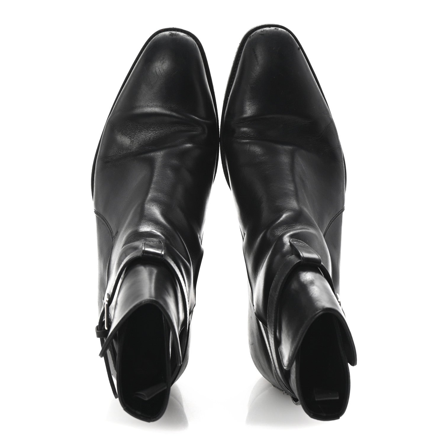 Saint Laurent Calfskin Mens Wyatt Chelsea Boots 42 Black 2 of 9