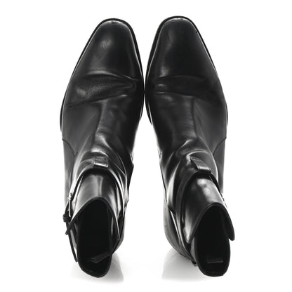 Saint Laurent Calfskin Mens Wyatt Chelsea Boots 42 Black 2 of 9