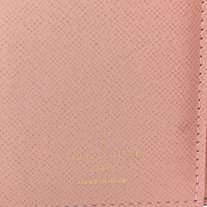 Louis Vuitton Damier Ebene Victorine Wallet Rose Ballerine 5 of 7